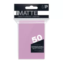 UP - Standard Sleeves - Pro-Matte - Non Glare - Pink (50 Sleeves)-84185
