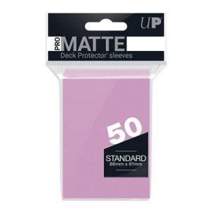 UP - Standard Sleeves - Pro-Matte - Non Glare - Pink (50 Sleeves)-84185
