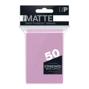UP - Standard Sleeves - Pro-Matte - Non Glare - Pink (50 Sleeves)-84185