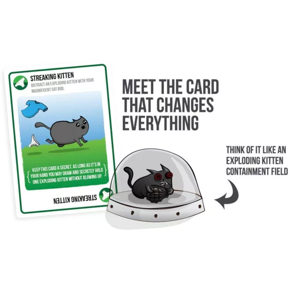 Exploding Kittens - Streaking Kittens (12er-Display) - DE-EXKD0010
