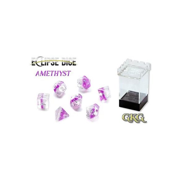 Eclipse Dice Amethyst (7 Dice Set)-GKGE0750