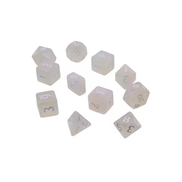 UP - Eclipse 11 Dice Set: Arctic White-15560