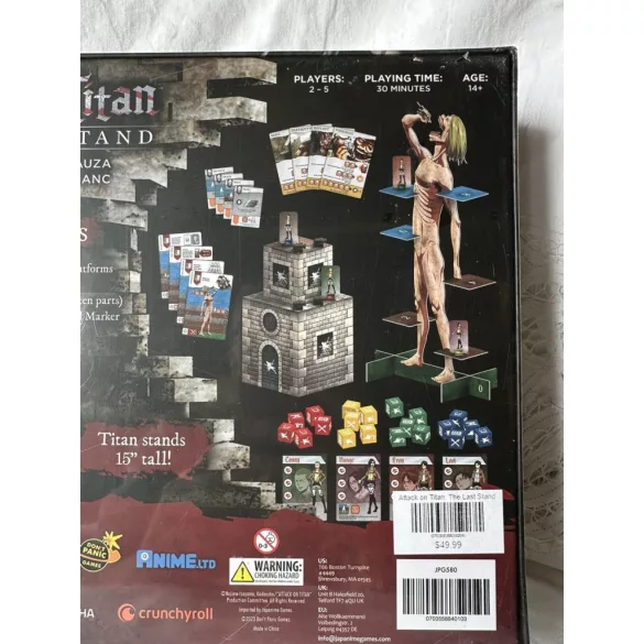 Attack on Titan - The Last Stand angol nyelvű társasjáték