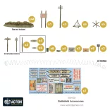 Bolt Action Scenery Battlefield Accessories terepkiegészítő készlet - angol kiadás