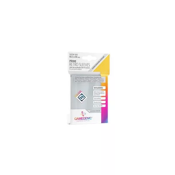 Gamegenic - PRIME Retro Sleeves (50 Sleeves)-GGS10115ML