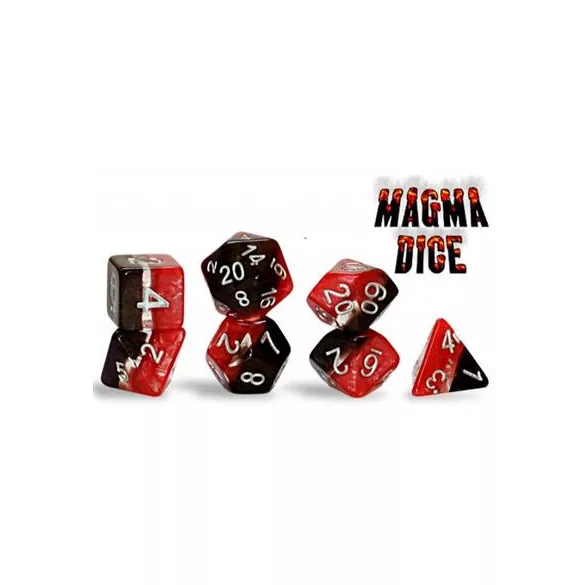 Supernova Dice Magma (7 Dice Set)-GKGSN218