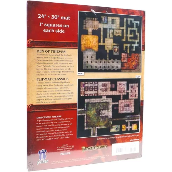Pathfinder Flip-Mat Classics: Thieves' Guild kétoldalas szerepjáték térkép