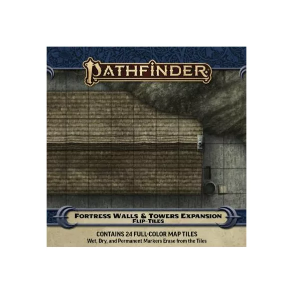 Pathfinder Flip-Tiles: Fortress Walls & Towers Expansion térképlap-kiegészítő