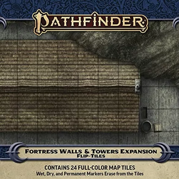 Pathfinder Flip-Tiles: Fortress Walls & Towers Expansion térképlap-kiegészítő