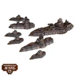 Dystopian Wars: Borodino Battlefleet Set miniatűra készlet - angol kiadás