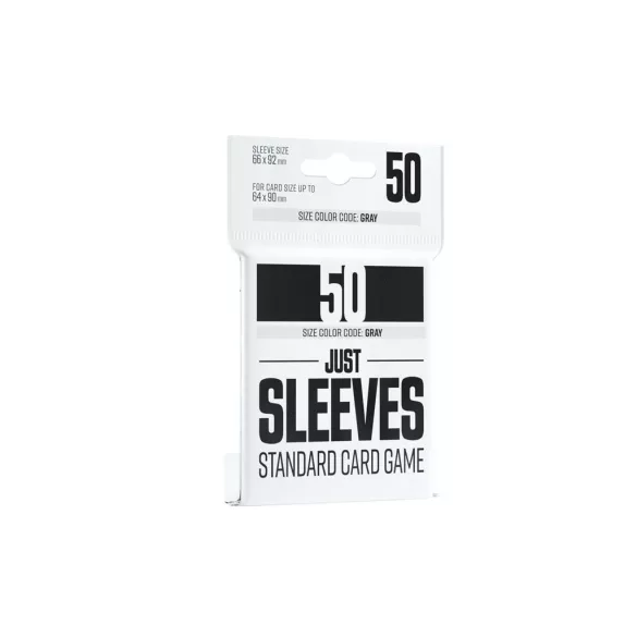 Just Sleeves - Standard Card Game Black (50 Sleeves)-GGX10004ML