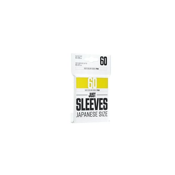Just Sleeves - Japanese Size Yellow (60 Sleeves)-GGX10017ML