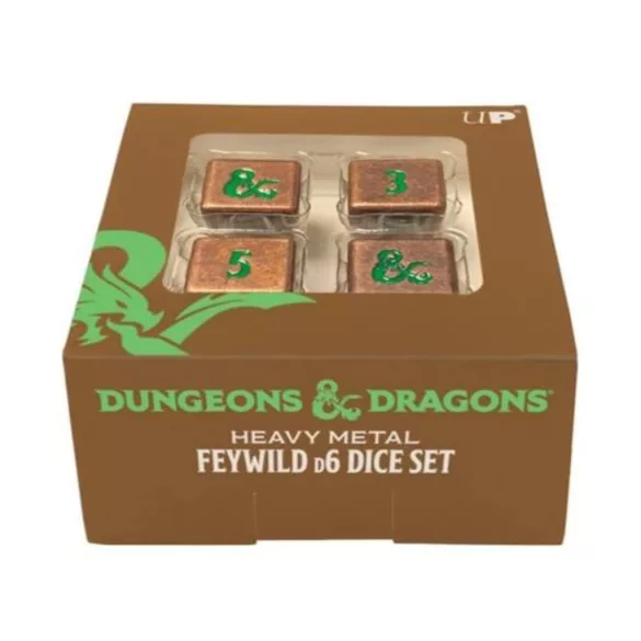 UP Heavy Metal Fall 21 Copper and Green D6 kockaszett Dungeons & Dragonshoz