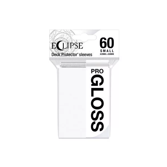 UP - Small Sleeves - Gloss Eclipse - Arctic White (60 Sleeves)-15624