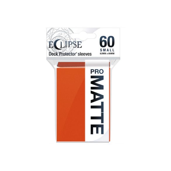 UP - Eclipse Matte Small Sleeves: Pumpkin Orange (60 Sleeves)-15643