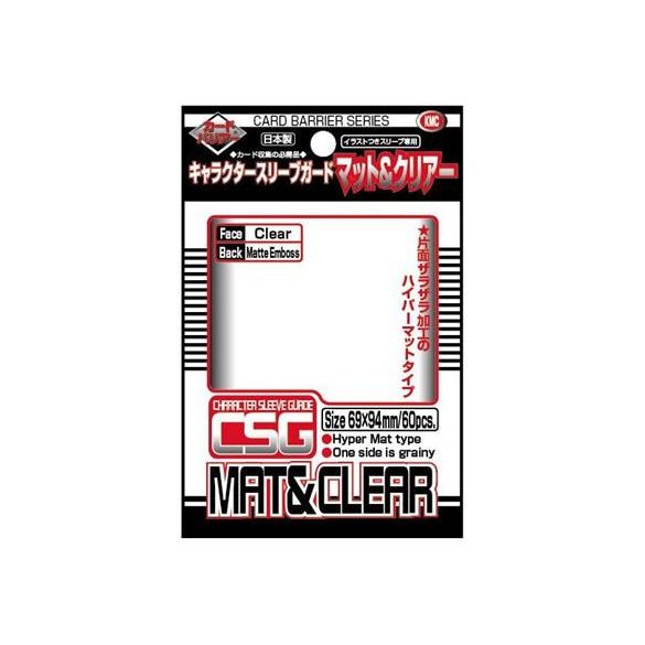 KMC Standard Sleeves - Character Guard Clear Mat & Clear - 60 oversized Sleeves-KMC1676