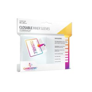 Gamegenic - Closable Inner Sleeves (100 Sleeves)-GGS10128ML