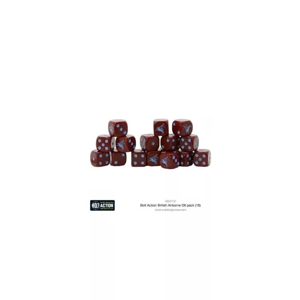 Bolt Action - British Airborne D6 Dice (16)-408401101