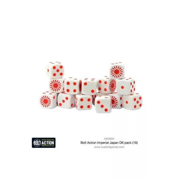 Bolt Action - Imperial Japanese D6 Dice (16)-408406001