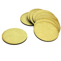 Kraken Wargames - MDF Base Round 75mm (10)-KWG0513