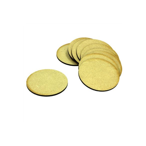 Kraken Wargames - MDF Base Round 75mm (10)-KWG0513