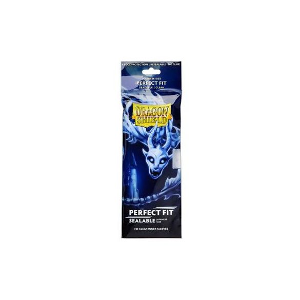 Dragon Shield Japanese Size Perfect Fit Sealable Inner Sleeves - Clear Yama (100 Sleeves)-AT-13251