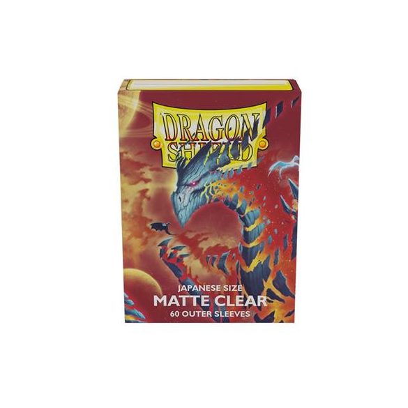 Dragon Shield Japanese Size Matte Clear Outer Sleeves - Clear Cosmere (60 Sleeves)-AT-13352