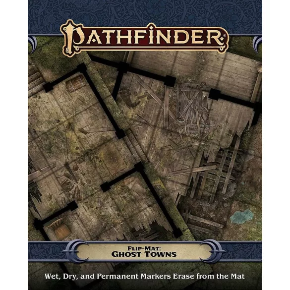Pathfinder Flip-Mat: Ghost Towns kétoldalas harctérkép