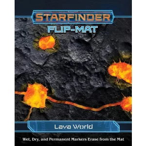 Starfinder Flip-Mat: Lava World kétoldalas szerepjáték térkép