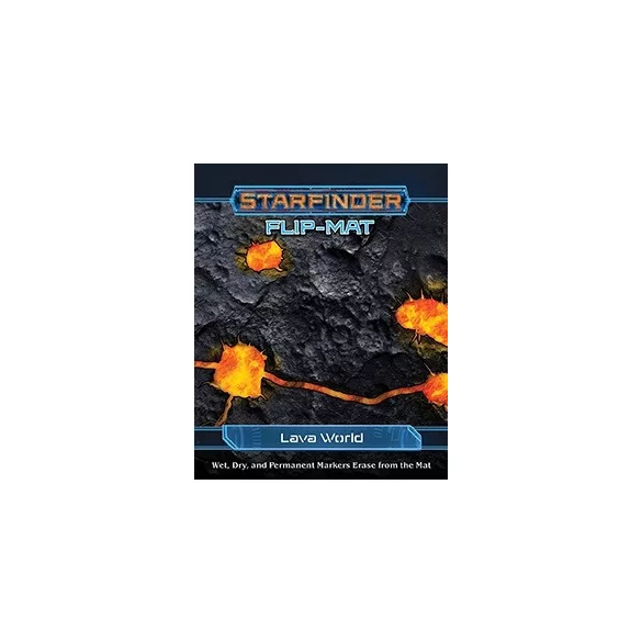 Starfinder Flip-Mat: Lava World kétoldalas szerepjáték térkép