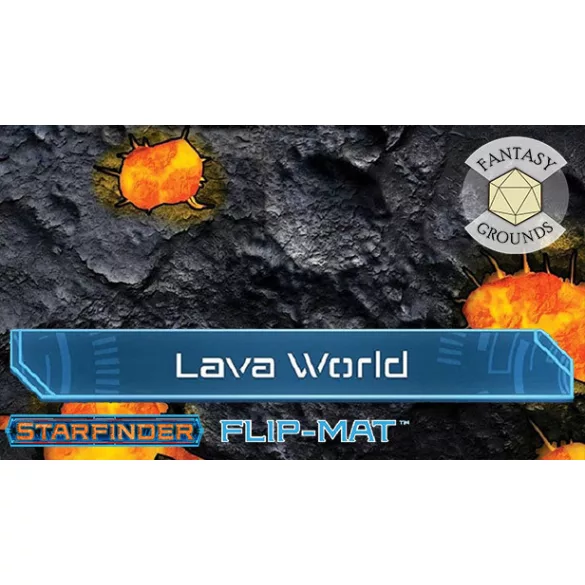 Starfinder Flip-Mat: Lava World kétoldalas szerepjáték térkép