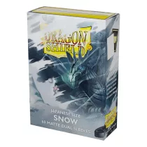 Dragon Shield Japanese size Dual Matte Sleeves - Snow 'Nirin' (60 Sleeves)-AT-15105