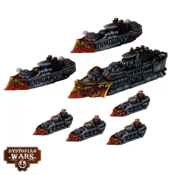 Dystopian Wars: Britannia Battlefleet Set - EN-DWA210001