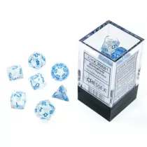 Chessex Borealis Mini-Polyhedral Icicle/light blue Luminary 7-Die Set-20581