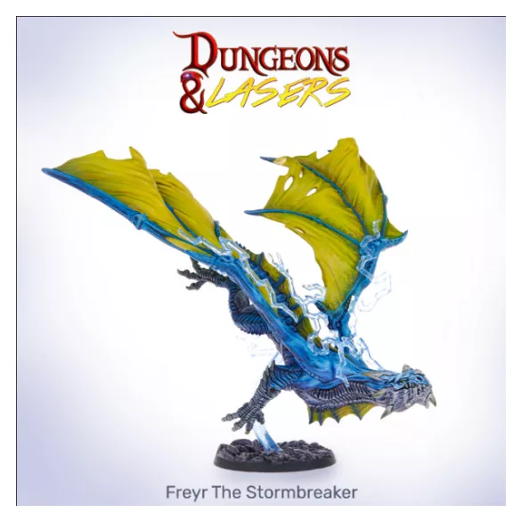 Dungeons & Lasers - Freyr The Stormbreaker miniatűra szett - angol kiadás