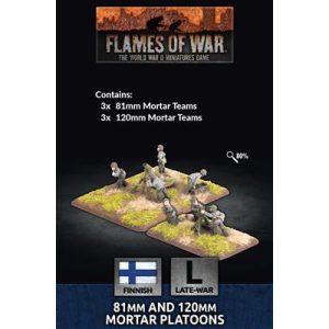 Flames Of War 81mm and 120mm Mortar Platoons (x6) - EN-FI705