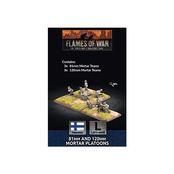 Flames Of War 81mm and 120mm Mortar Platoons (x6) - EN-FI705