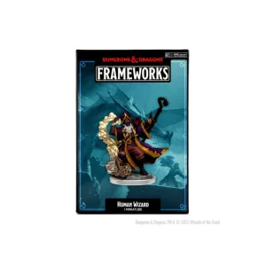 D&D Frameworks: Human Wizard Male karakter miniatűra