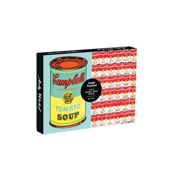 Andy Warhol Soup Can 2-sided 500 Piece Puzzle-54241