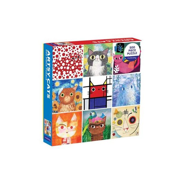 Artsy Cats 500 Piece Family Puzzle-61072