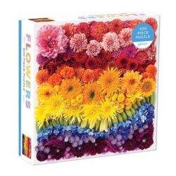 Rainbow Summer Flowers 500 Piece Puzzle-61430