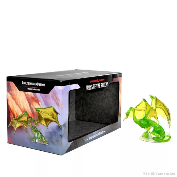 D&D Icons of the Realms: Adult Emerald Dragon Premium Figure-WZK96064