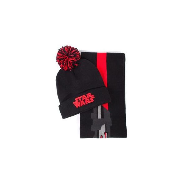Star Wars - Darth Vader Beanie & Scarf Gift Set-GS828808STW