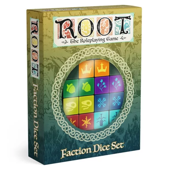 Root RPG: Faction Dice Set – gravírozott dobókocka-készlet