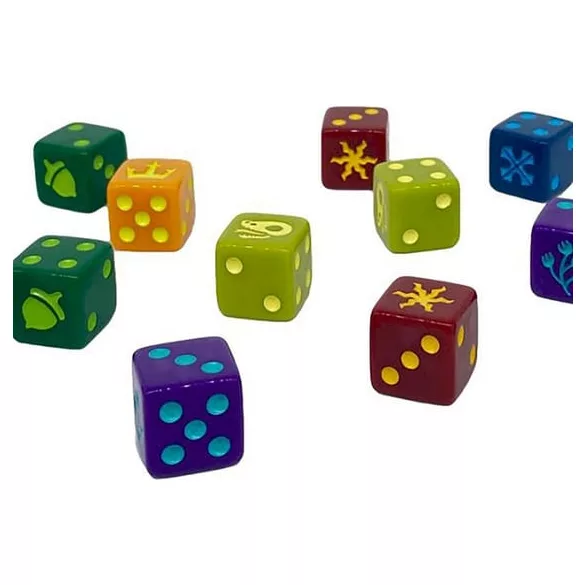 Root RPG: Faction Dice Set – gravírozott dobókocka-készlet