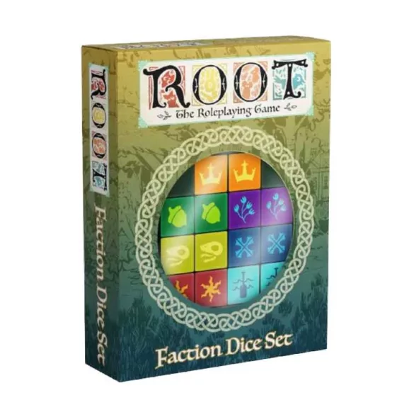 Root RPG: Faction Dice Set – gravírozott dobókocka-készlet