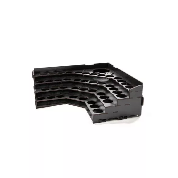 Kraken Wargames - Black Rack - Corner Paint Racks Top (Citadel)-KWG0523-11