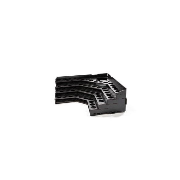 Kraken Wargames Black Paint Rack: Eck Farbregal Top (Dropper)-KWG0523-12
