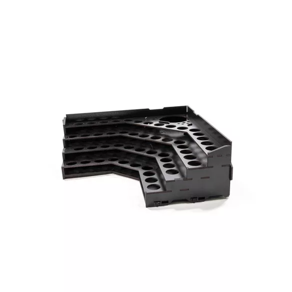 Kraken Wargames - Black Rack - Corner Paint Racks Top (Dropper)-KWG0523-12