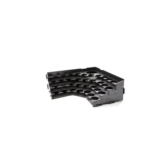 Kraken Wargames Black Paint Rack: Eck Farbregal Top (Pigment)-KWG0523-13